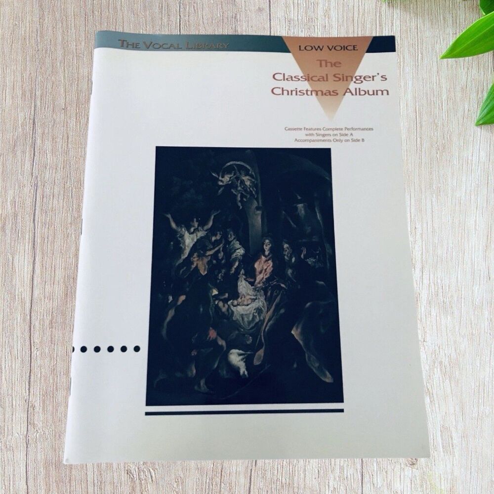 Classical Singer's Christmas Album Low Voice Sheet Music with Cassette Accomp.